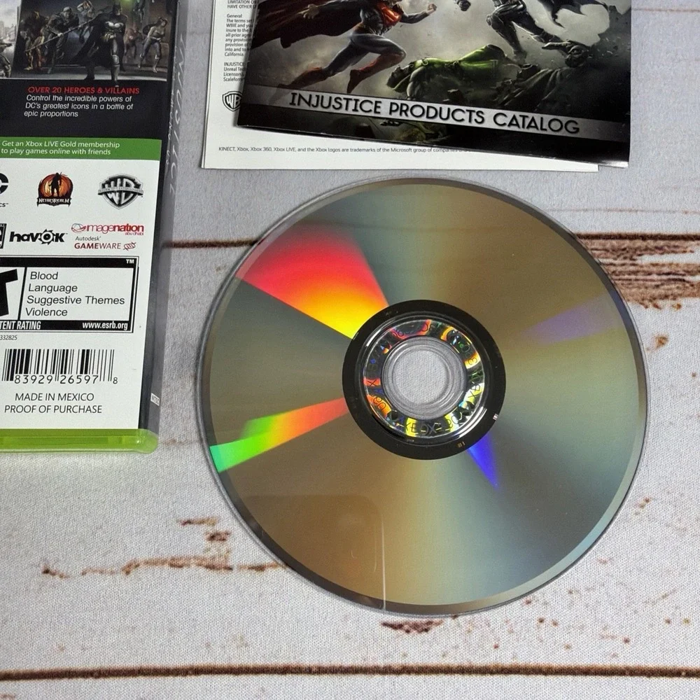 Injustice Gods Among Us Ultimate Edition Xbox 360 DC Fighting Game CIB Complete